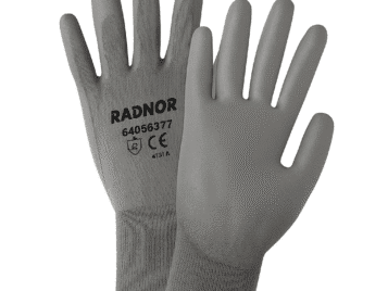 Radnor 13 Gauge Nitrile Dipped Gloves Large