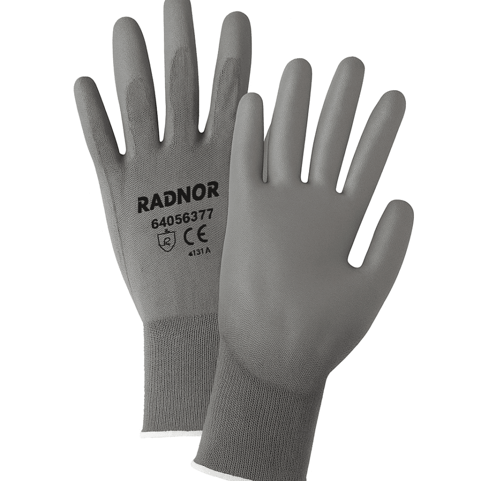 Radnor 13 Gauge Nitrile Dipped Gloves Large