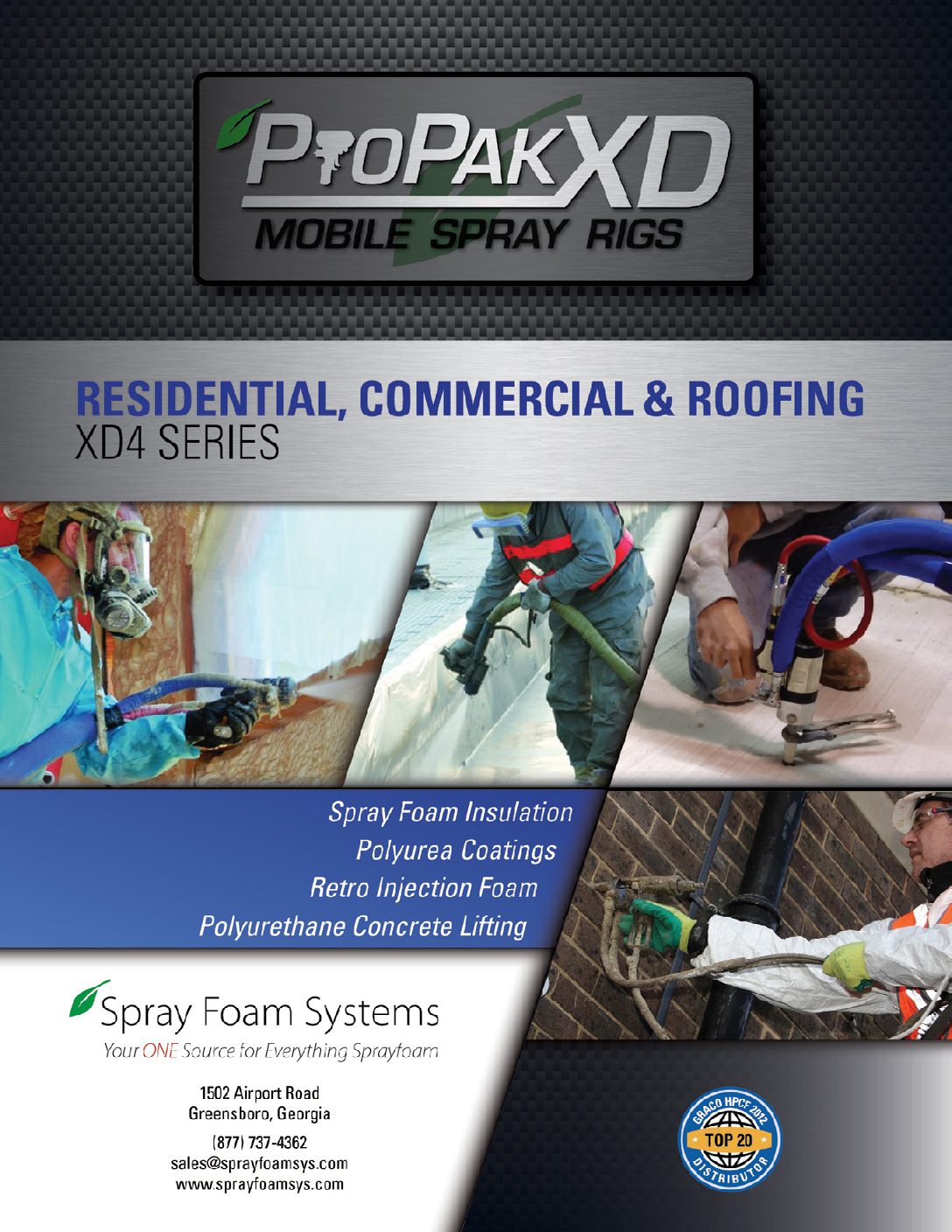 SFS ProPAK XD4 Spray Foam & Polyurea Rig - Commercial Roofing Equipment  Trailer - Graco R2 H-XP3 Reactor - Spray Foam Systems