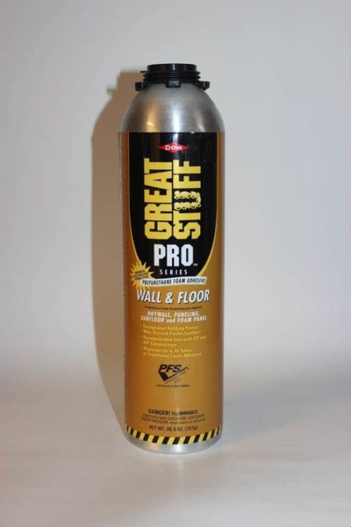 DOW 343087 26.5oz GREAT STUFF Pro Wall & Floor Adhesive Foam (Gun