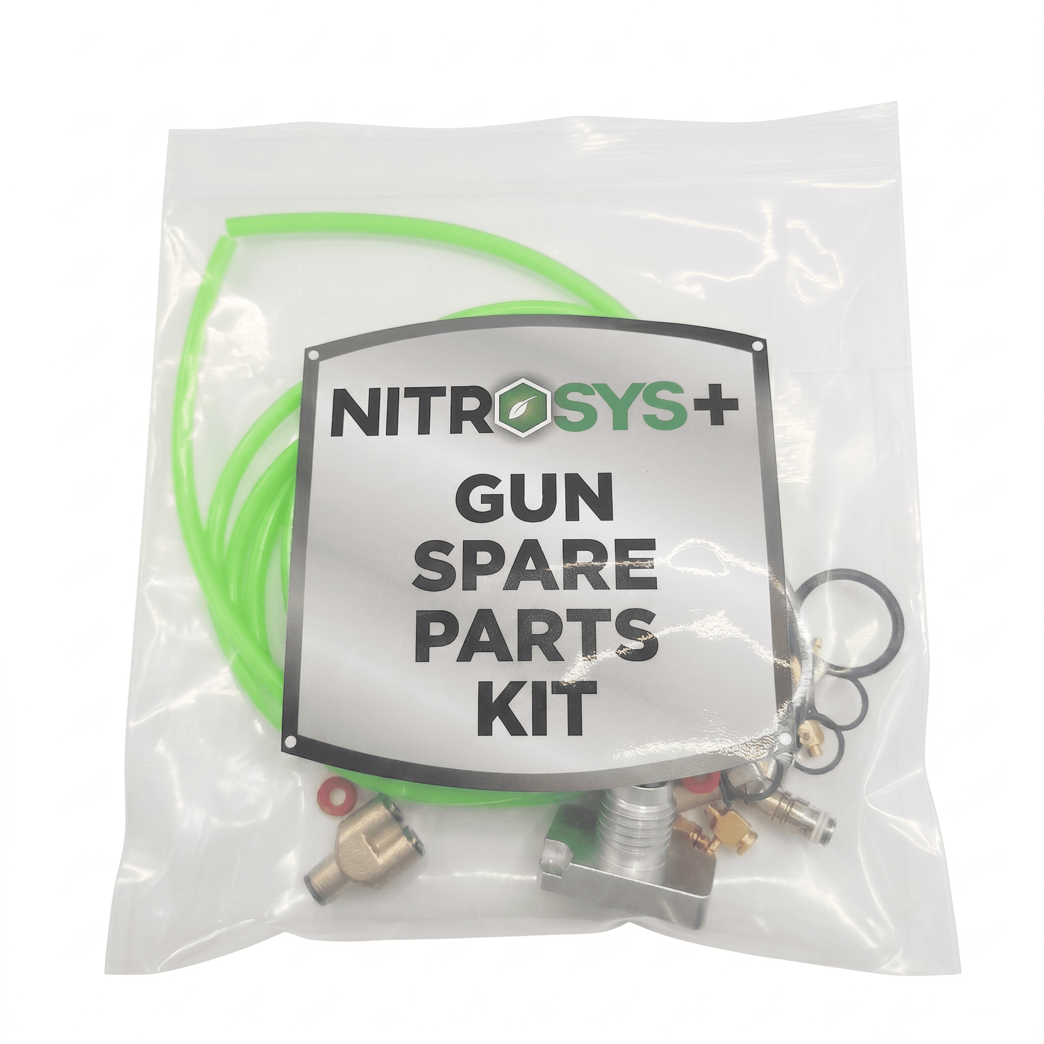 Nitrosys Plus Metal Gun Spare Parts Kit 236217 with tubing seals O-rings fittings and adapters