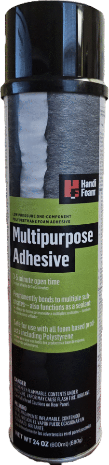 HandiFoam Multipurpose Adhesive P30240 24 oz. gun foam can for foam board, drywall, and general construction