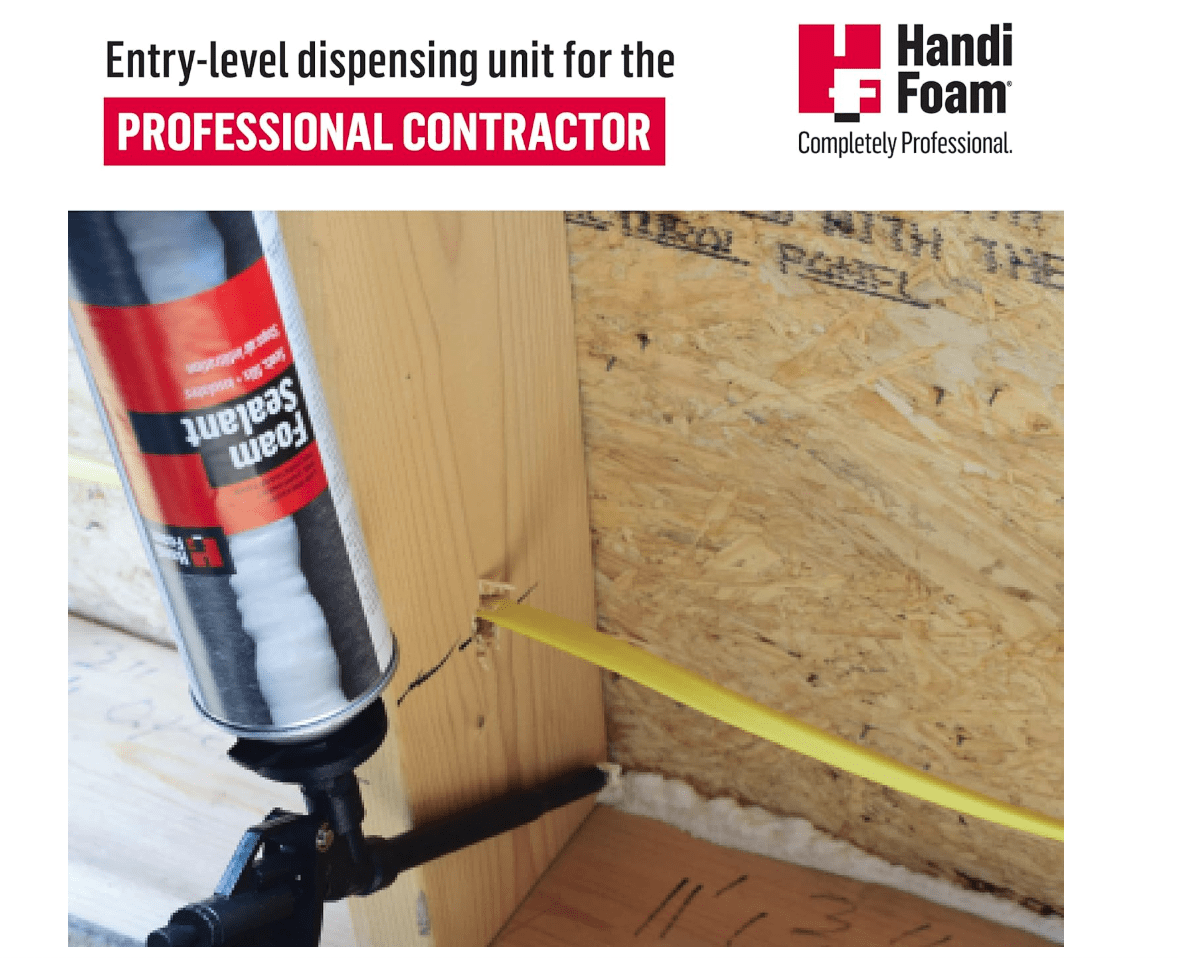 handi-gun ht330 in action Handi-foam can foam gun applicator HT330 - in action