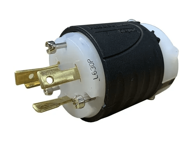 Winco 64697-000 30-amp NEMA L6-30P twist-lock plug for 10ā22 kW portable generators