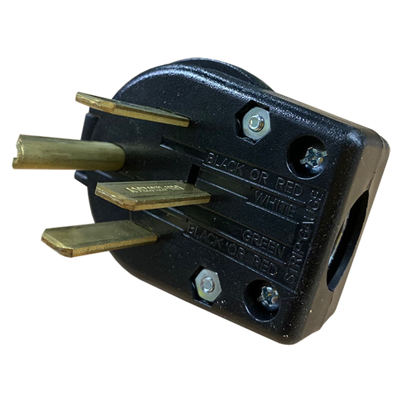 Winco 97360-002 50-amp NEMA 14-50P straight-blade plug for generator cords and transfer switches
