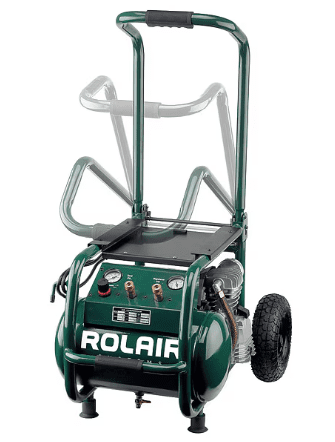 VT25BIG Rolair VT25BIG 2.5 HP Portable Air Compressor with Folding Handle and Flat-Free Wheels