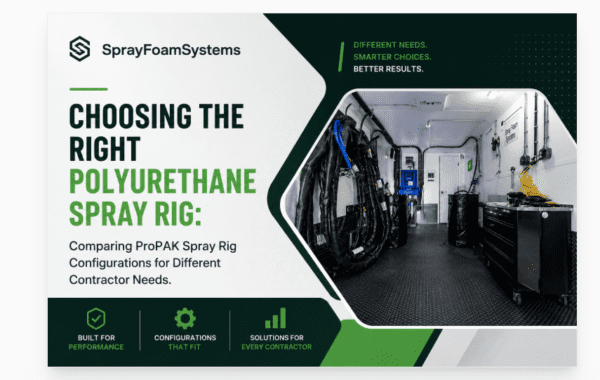 Polyurethane Spray Rig Configurations for Contractors